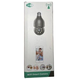 WiFi Light Bulb Security Camera with Night Vision Motion Detection Two-Way Audio